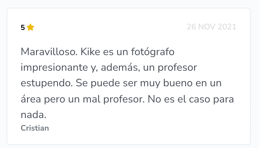 Reviews1 curso Kike Arnaiz