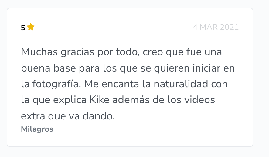 Reviews3 curso Kike Arnaiz